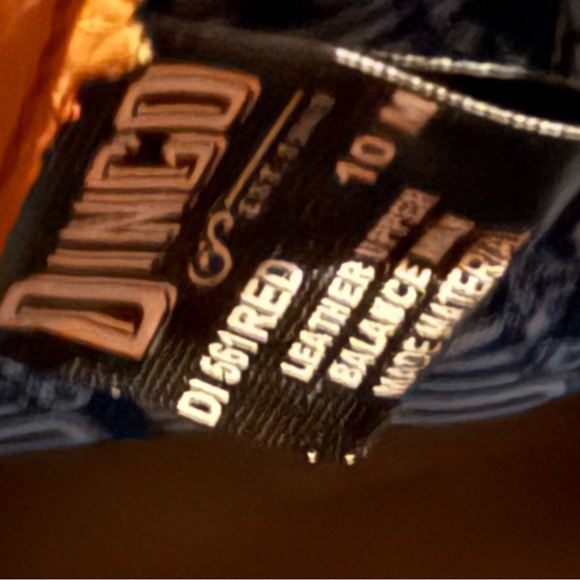 DINGO women’s TUMBLEWEED LEATHER BOOTIE STYLE DI561RED - Picture 14 of 15